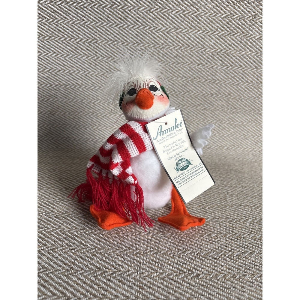 Annalee Doll 2005 Winter Ducky Red White Scarf 6 Inch Figure